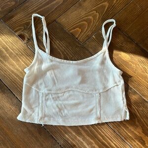Small white crop top
